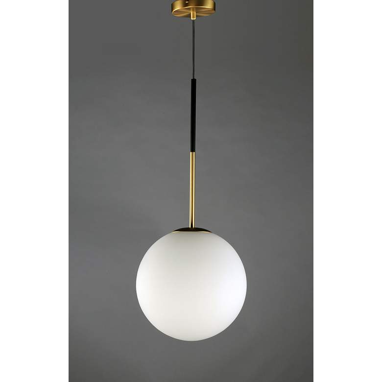 Image 3 Maxim Vesper 11 3/4 inch Wide Satin Brass Modern Orb Mini Pendant more views