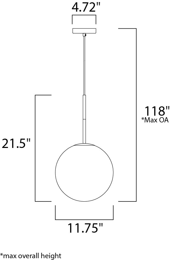 Maxim Vesper 11 3/4" Wide Satin Brass Modern Orb Mini Pendant
