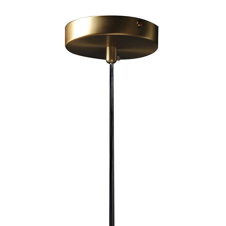 Image 4 Maxim Vesper 20 inch Wide Satin Brass and Black Modern Globe Light Pendant more views