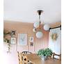 7_Maxim Vesper 37 1/2" Wide Satin Brass and Black 5-Light Modern Pendant more views
