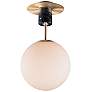 Thumbnail1 of Maxim Vesper 9.75" Wide Satin Brass and Black Modern Ceiling Light
