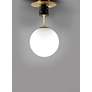 Thumbnail3 of Maxim Vesper 9.75" Wide Satin Brass and Black Modern Ceiling Light more views