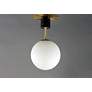 Thumbnail4 of Maxim Vesper 9.75" Wide Satin Brass and Black Modern Ceiling Light more views