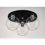 2_Maxim Vessel 17" Wide 3-Light Clear Globe Glass Ceiling Light more views