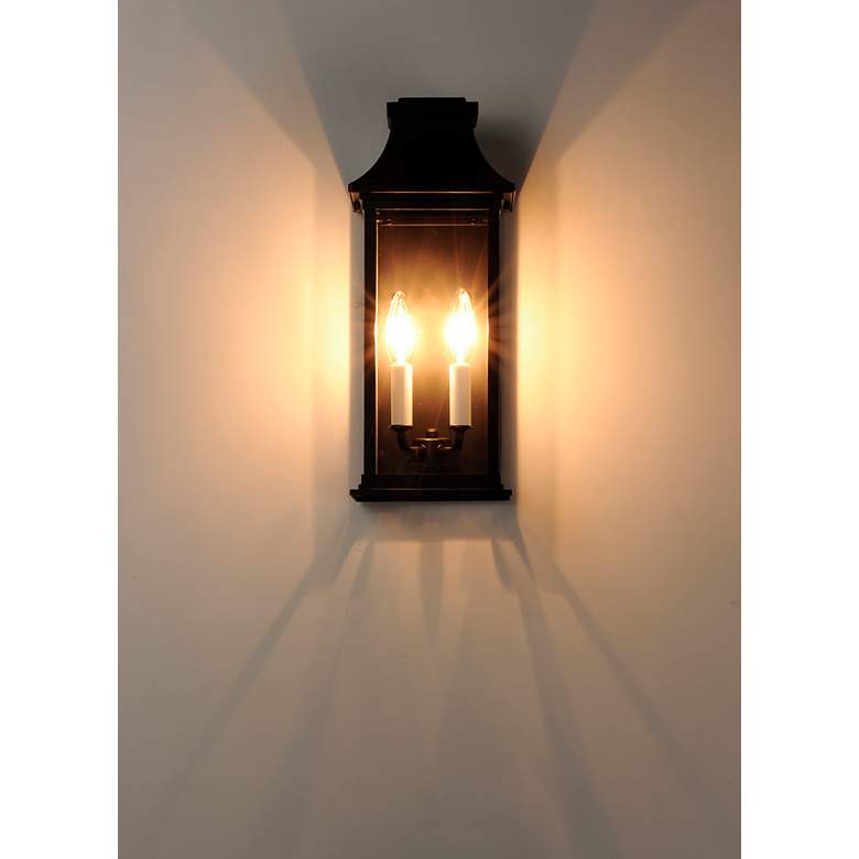 Image 3 Maxim Vicksburg 16 1/4"H Black 2-Light Outdoor Wall Light more views