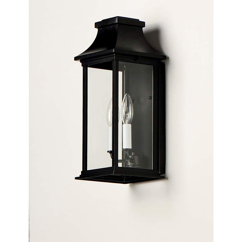 Image 4 Maxim Vicksburg 16 1/4"H Black 2-Light Outdoor Wall Light more views