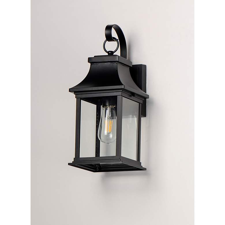 Image 4 Maxim Vicksburg 16" High Black Outdoor Wall Light more views
