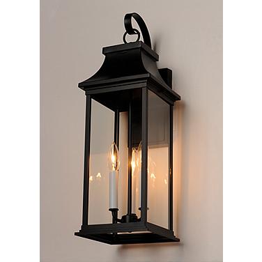 Maxim Vicksburg 24" High Black 3-Light Outdoor Wall Light