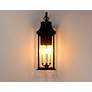 4_Maxim Vicksburg 24" High Black 3-Light Outdoor Wall Light more views