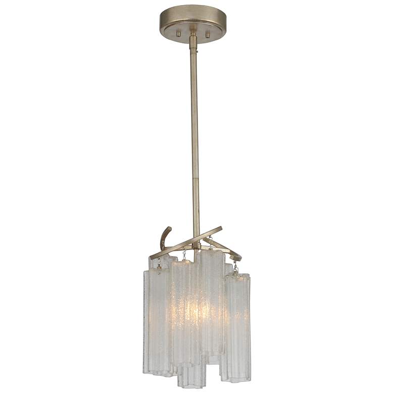 Image 2 Maxim Victoria 10 3/4" Wide Golden Silver Modern Glass Mini Pendant