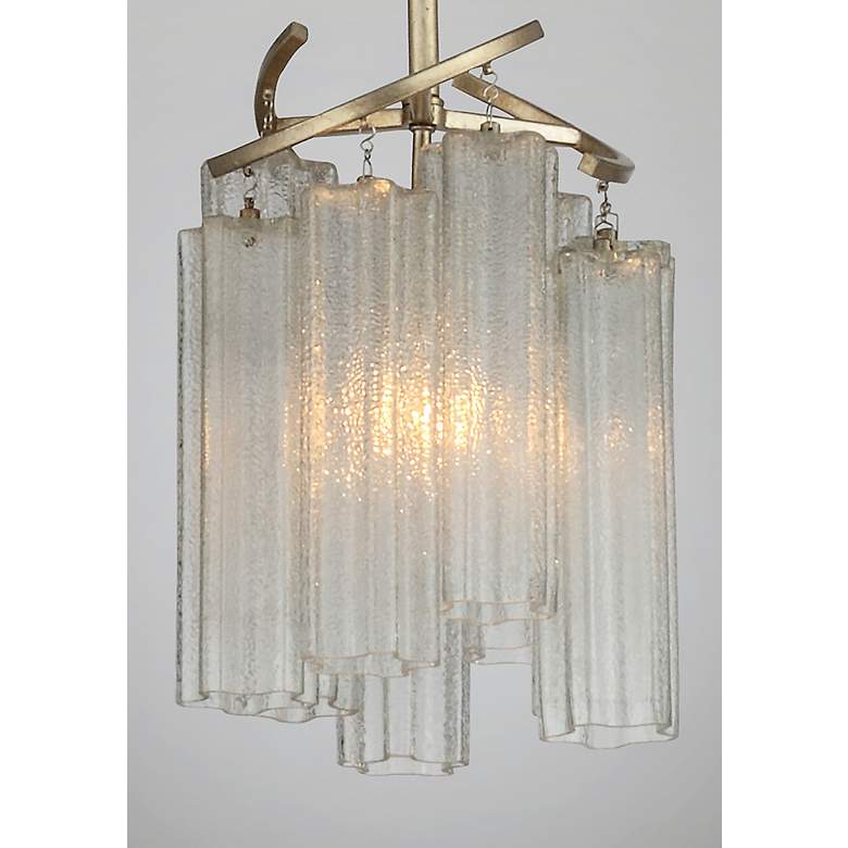 Image 5 Maxim Victoria 10 3/4" Wide Golden Silver Modern Glass Mini Pendant more views