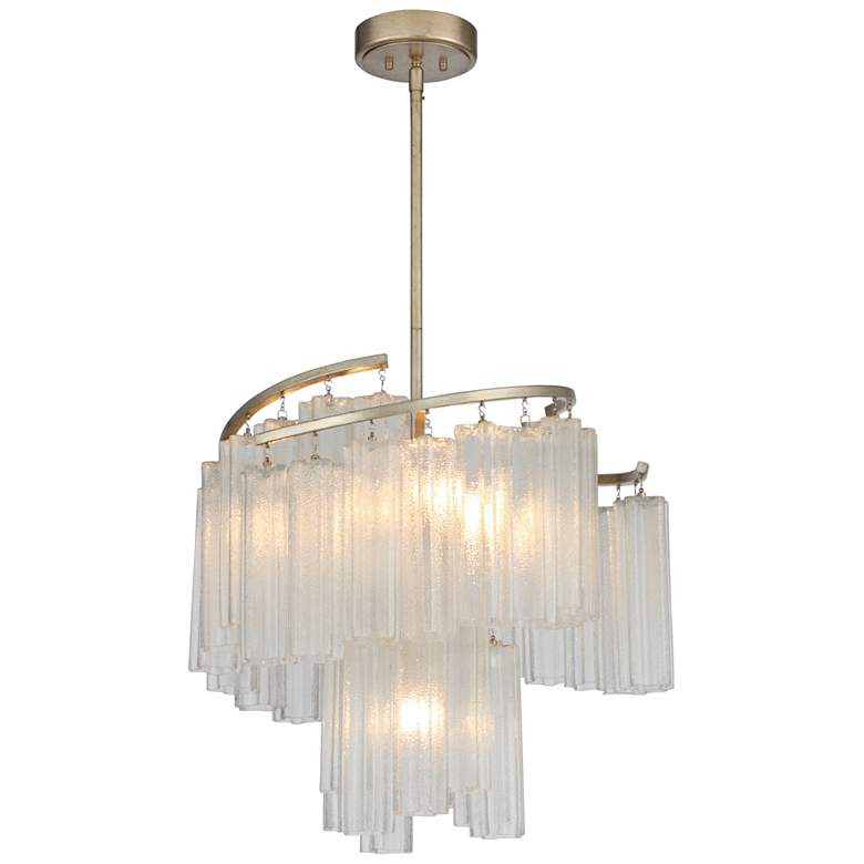 Image 2 Maxim Victoria 24 3/4 inchW Golden Silver and Modern Glass Pendant Light
