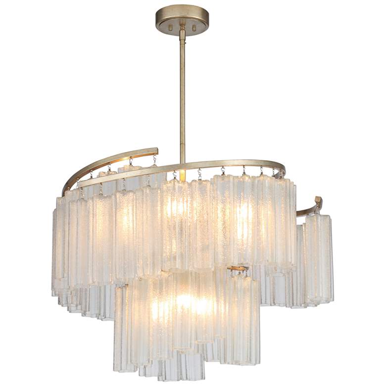 Image 2 Maxim Victoria 33" Wide Golden Silver and Glass Modern Pendant Light