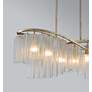 4_Maxim Victoria 41" Wide Silver and Glass Kitchen Island Light Pendant more views