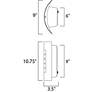 2_Maxim View 10 3/4"H Stainless Steel LED Outdoor Wall Light more views
