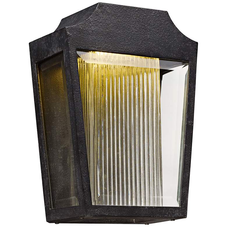 Image 1 Maxim Villa 12 1/4" High Anthracite LED Outdoor Wall Light