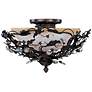 2_Maxim Vine and Crystal Droplets 16 1/2" Wide Ceiling Light Fixture