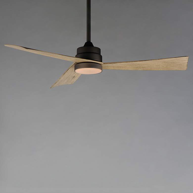 Image 2 Maxim Vortex 52" Charcoal Bronze Outdoor Fan with LED Light Kit more views