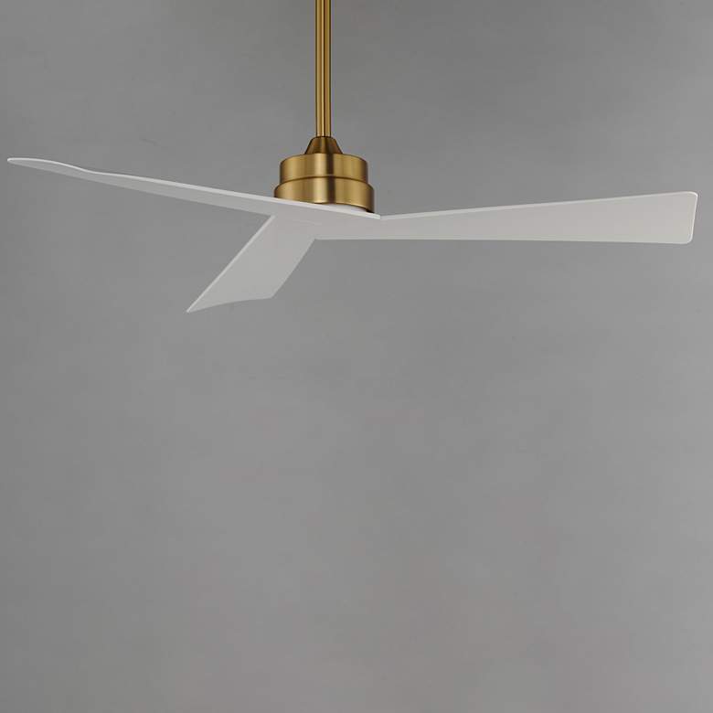 Image 2 Maxim Vortex 52" Natural Aged Brass Indoor Fan more views