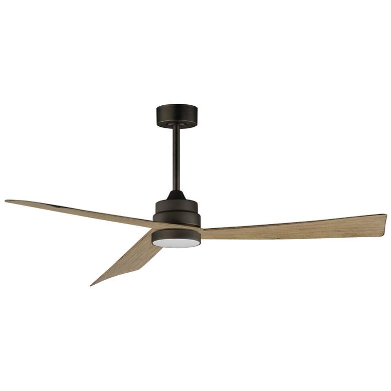 Image 1 Maxim Vortex 60" Charcoal Bronze Outdoor Fan with LED Light Kit