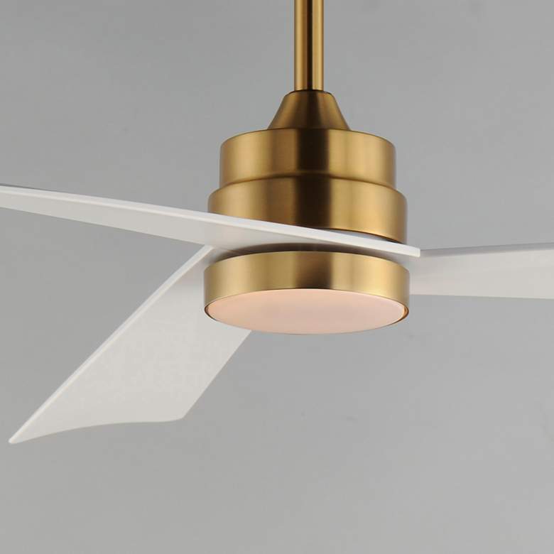 Image 4 Maxim Vortex 60" Natural Aged Brass Indoor Fan with LED Light Kit more views