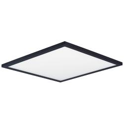 Maxim Wafer 15" Wide Black Aluminum LED Ceiling Light