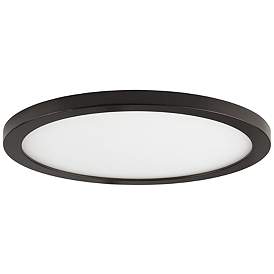 Image1 of Maxim Wafer 15" Wide Bronze LED Ceiling Light