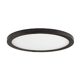 Image2 of Maxim Wafer 15" Wide Bronze LED Ceiling Light more views