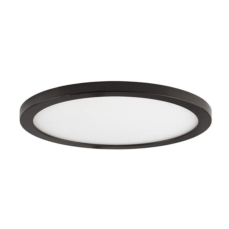 Image 2 Maxim Wafer 15" Wide Bronze LED Ceiling Light more views