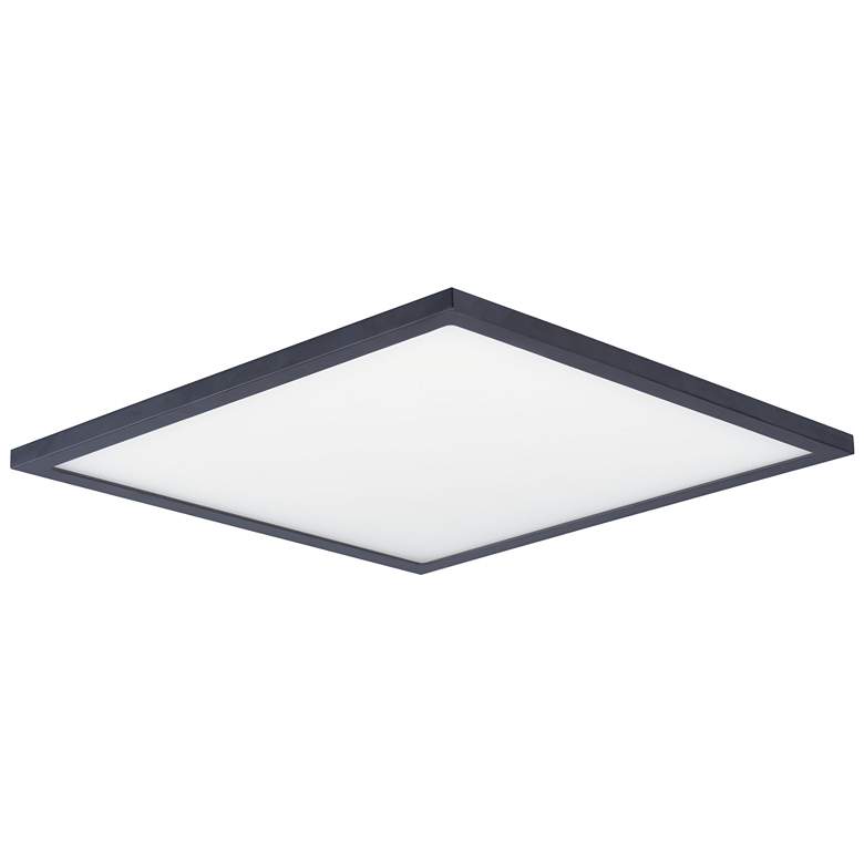 Image 1 Maxim Wafer 15" Wide Bronze Square LED Ceiling Light