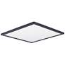Maxim Wafer 15" Wide Bronze Square LED Ceiling Light