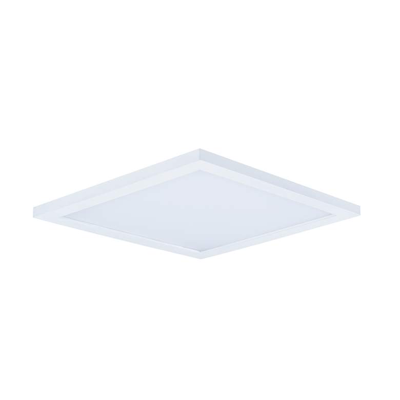 Image 1 Maxim Wafer 15" Wide White LED Square Ceiling Light