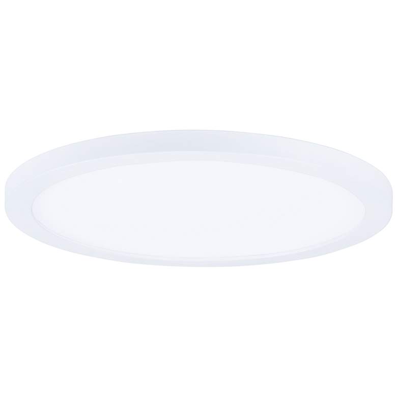 Image 1 Maxim Wafer 15" Wide White Round LED Wall/Ceiling Light