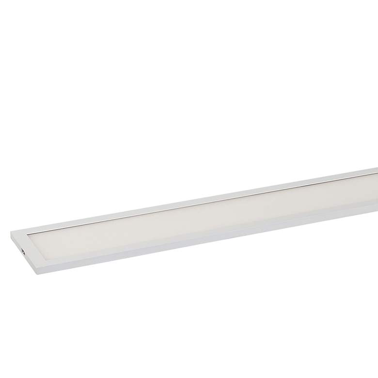 Image 2 Maxim Wafer 48" Wide White LED Ceiling Light more views