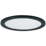Maxim Wafer 5 1/2&quot; Wide Round Black LED Outdoor Ceiling Light