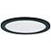 Maxim Wafer 5 1/2" Wide Round Black LED Outdoor Ceiling Light