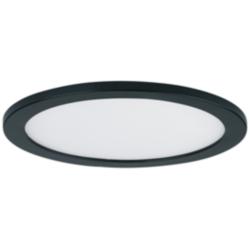 Maxim Wafer 5 1/2&quot; Wide Round Black LED Outdoor Ceiling Light