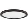 Maxim Wafer 5 1/2" Wide Round Bronze LED Outdoor Ceiling Light