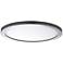 Maxim Wafer 5 1/2" Wide Round Satin Nickel LED Outdoor Ceiling Light