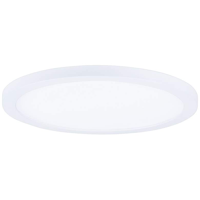 Image 1 Maxim Wafer 5 1/2" Wide Round White LED Outdoor Ceiling Light