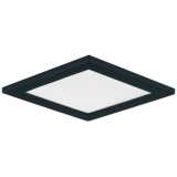 Maxim Wafer 5&quot; Wide Square Black LED Outdoor Ceiling Light