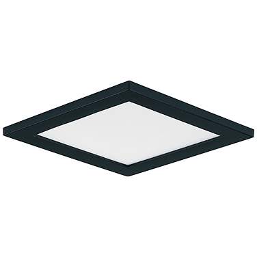 Maxim Wafer 5" Wide Square Black LED Outdoor Ceiling Light