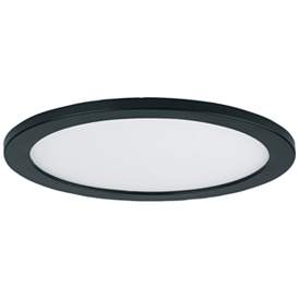 Image1 of Maxim Wafer 7" Wide Round Black LED Outdoor Ceiling Light
