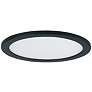 Maxim Wafer 7" Wide Round Black LED Outdoor Ceiling Light