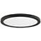 Maxim Wafer 7" Wide Round Bronze LED Outdoor Ceiling Light