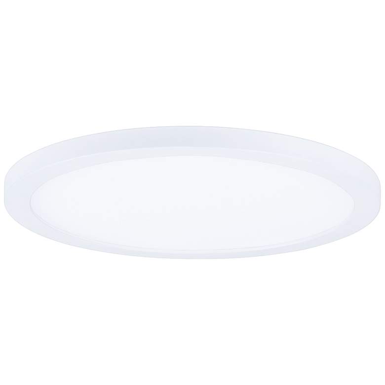 Image 1 Maxim Wafer 7" Wide Round White LED Outdoor Ceiling Light