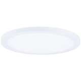 Maxim Wafer 7&quot; Wide Round White LED Outdoor Ceiling Light
