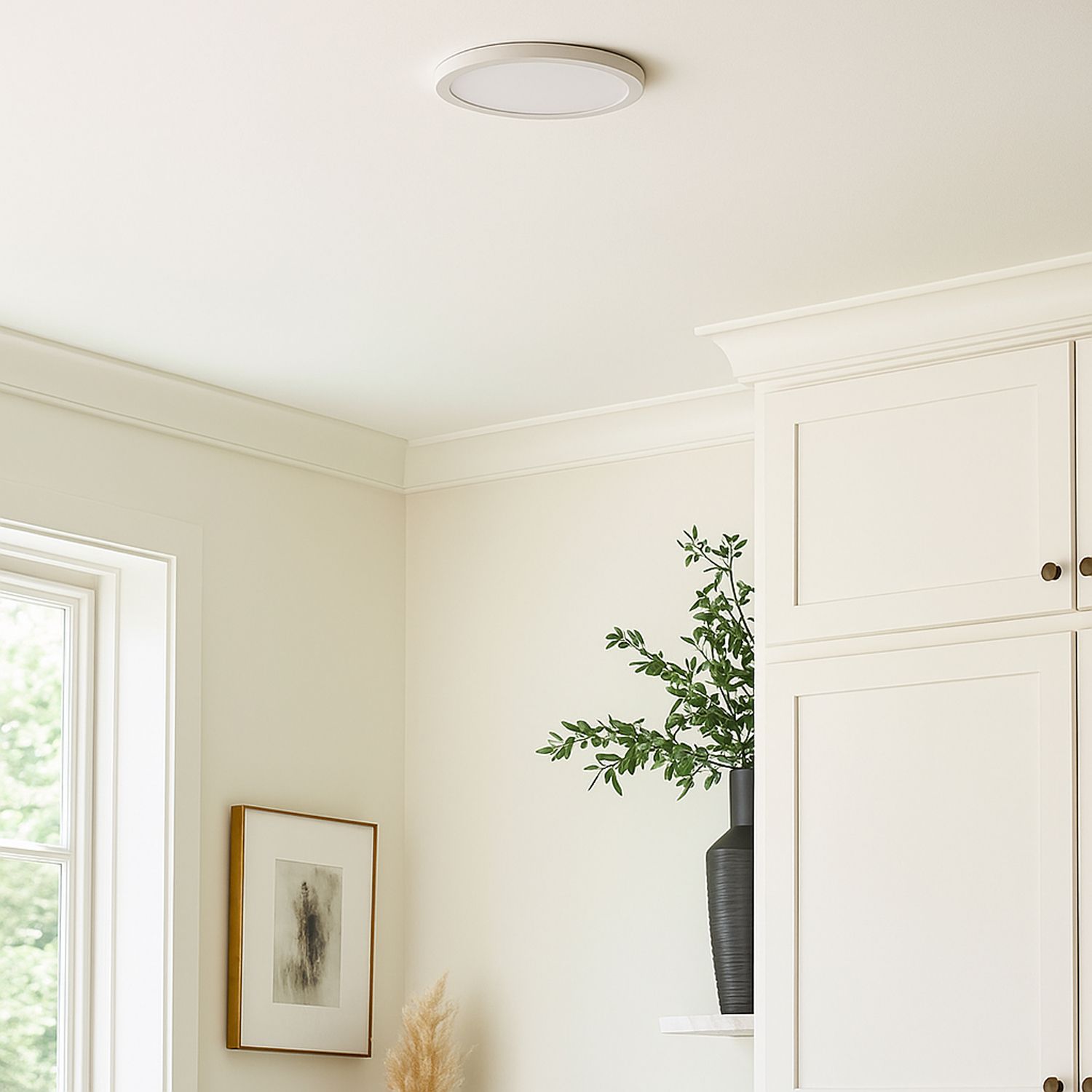 Image 3 Maxim Wafer 7" Wide Round White LED Outdoor Ceiling Light more views