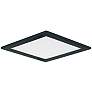 Maxim Wafer 7" Wide Square Black LED Outdoor Ceiling Light