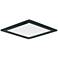 Maxim Wafer 7" Wide Square Black LED Outdoor Ceiling Light